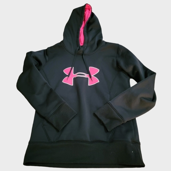 Under Armour Black and Pink Hoodie - Picture 2 of 7